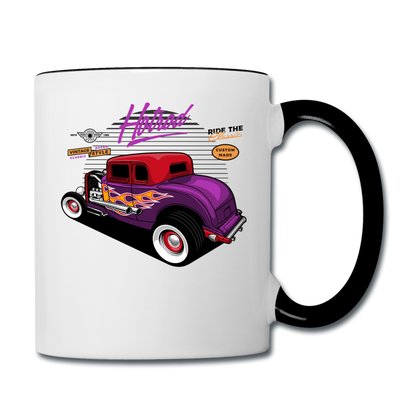 Hot Rod - Purple - Contrast Coffee Mug - white/black