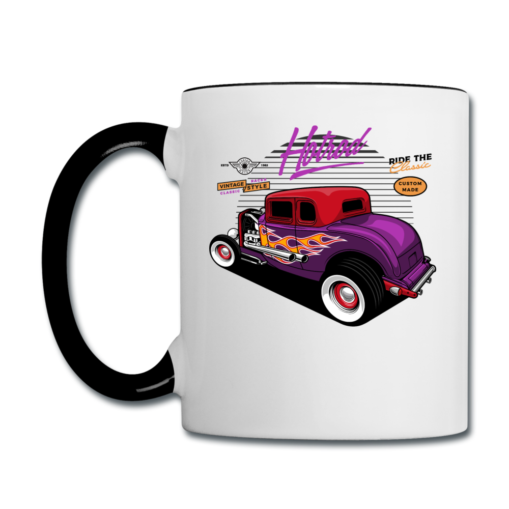 Hot Rod - Purple - Contrast Coffee Mug - white/black