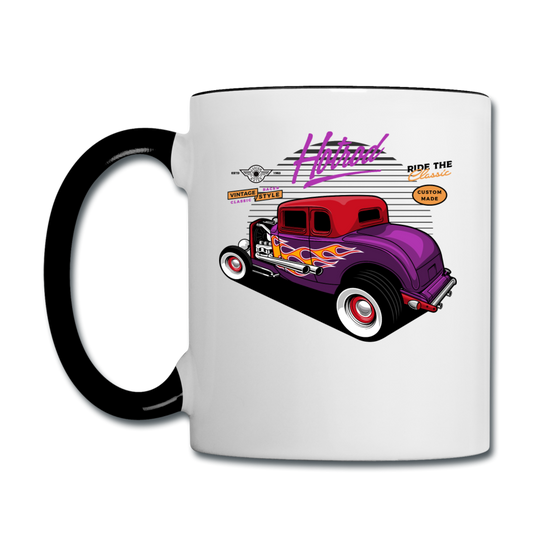 Hot Rod - Purple - Contrast Coffee Mug - white/black