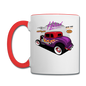 Hot Rod - Purple - Contrast Coffee Mug - white/red