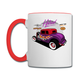 Hot Rod - Purple - Contrast Coffee Mug - white/red