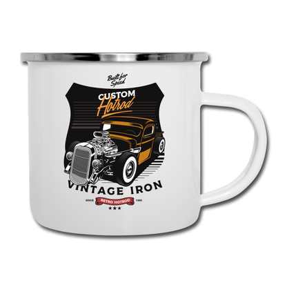 Hot Rod - Vintage Iron - Camper Mug - white