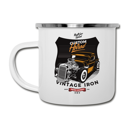 Hot Rod - Vintage Iron - Camper Mug - white