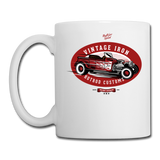Hot Rod - Vintage Iron - Red - Coffee/Tea Mug - white