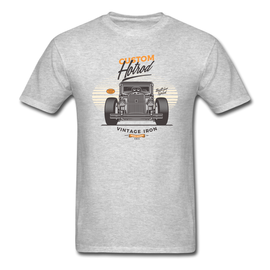 Hot Rod - Vintage Iron - Front View - Unisex Classic T-Shirt - heather gray