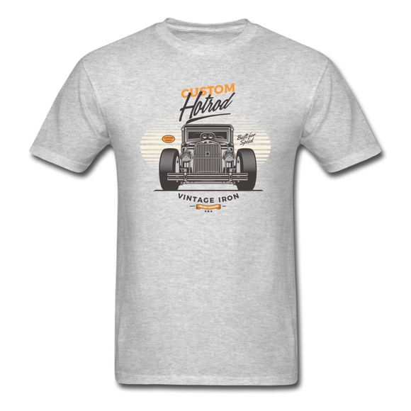 Hot Rod - Vintage Iron - Front View - Unisex Classic T-Shirt - heather gray