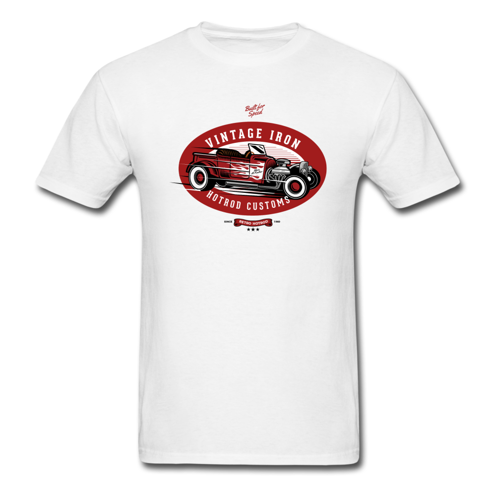 Hot Rod - Vintage Iron - Red - Unisex Classic T-Shirt - white