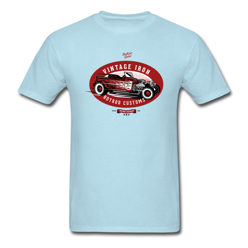 Hot Rod - Vintage Iron - Red - Unisex Classic T-Shirt - powder blue