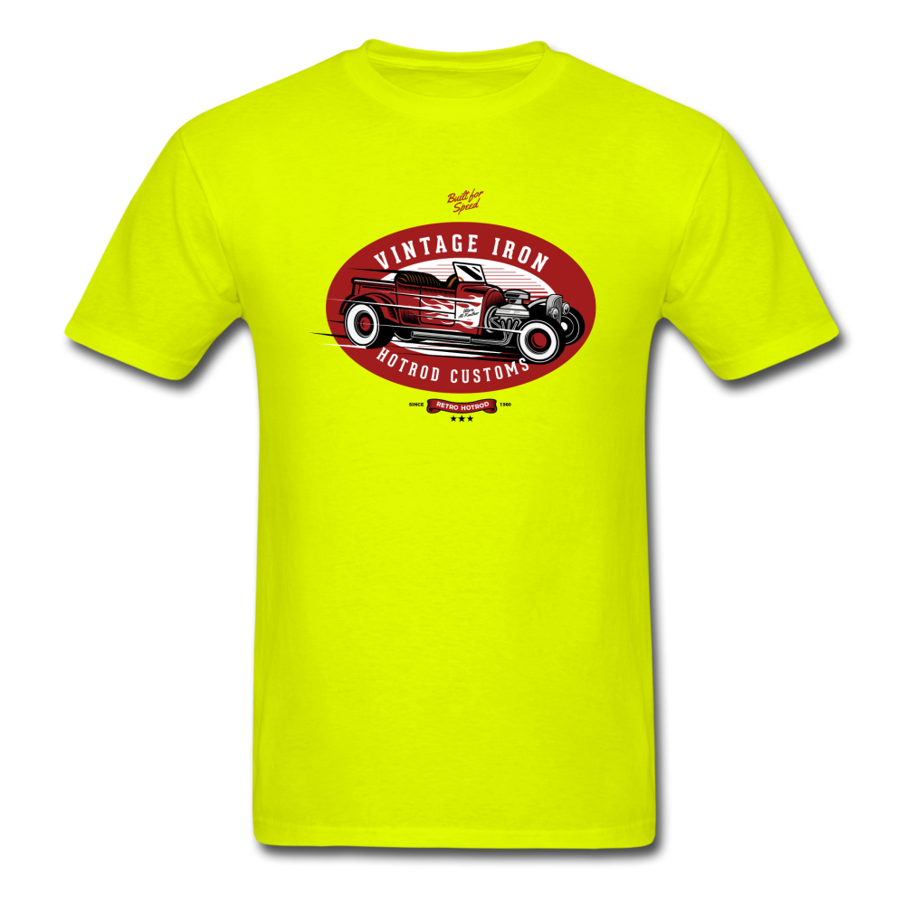 Hot Rod - Vintage Iron - Red - Unisex Classic T-Shirt - safety green