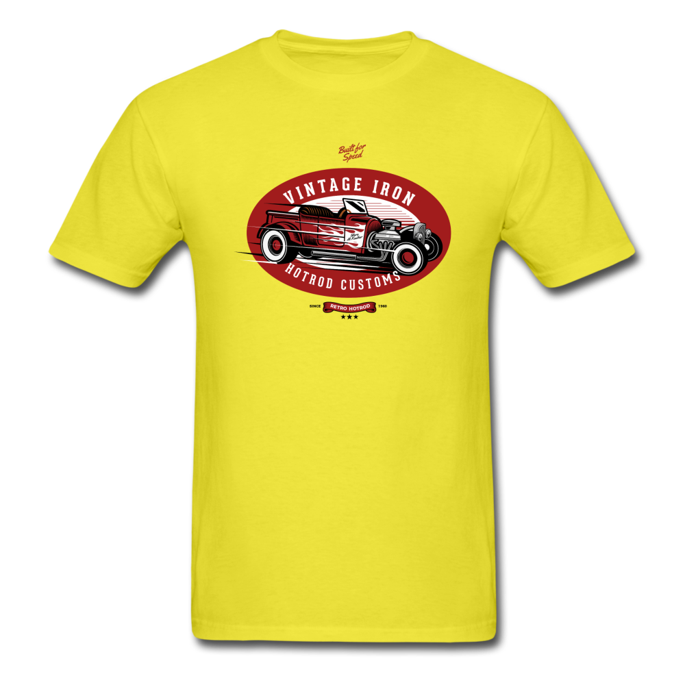 Hot Rod - Vintage Iron - Red - Unisex Classic T-Shirt - yellow