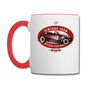 Hot Rod - Vintage Iron - Red - Contrast Coffee Mug - white/red