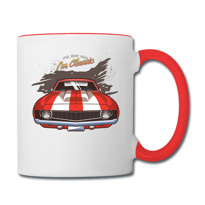 I'm Not Old - Camaro - Contrast Coffee Mug - white/red