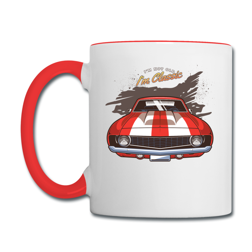 I'm Not Old - Camaro - Contrast Coffee Mug - white/red