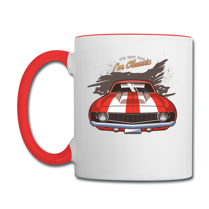 I'm Not Old - Camaro - Contrast Coffee Mug - white/red