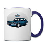 Ride The Classic - Contrast Coffee Mug - white/cobalt blue