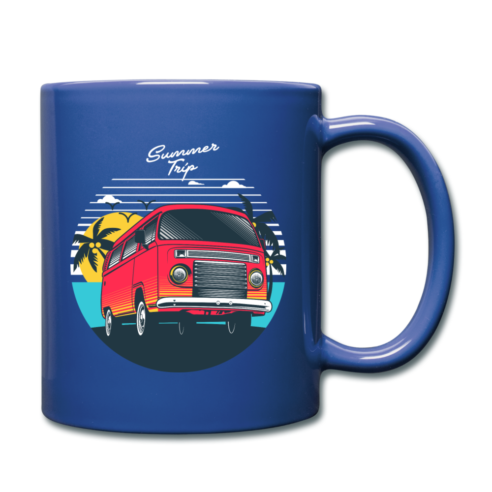 Summer Trip - Van - Full Color Mug - royal blue