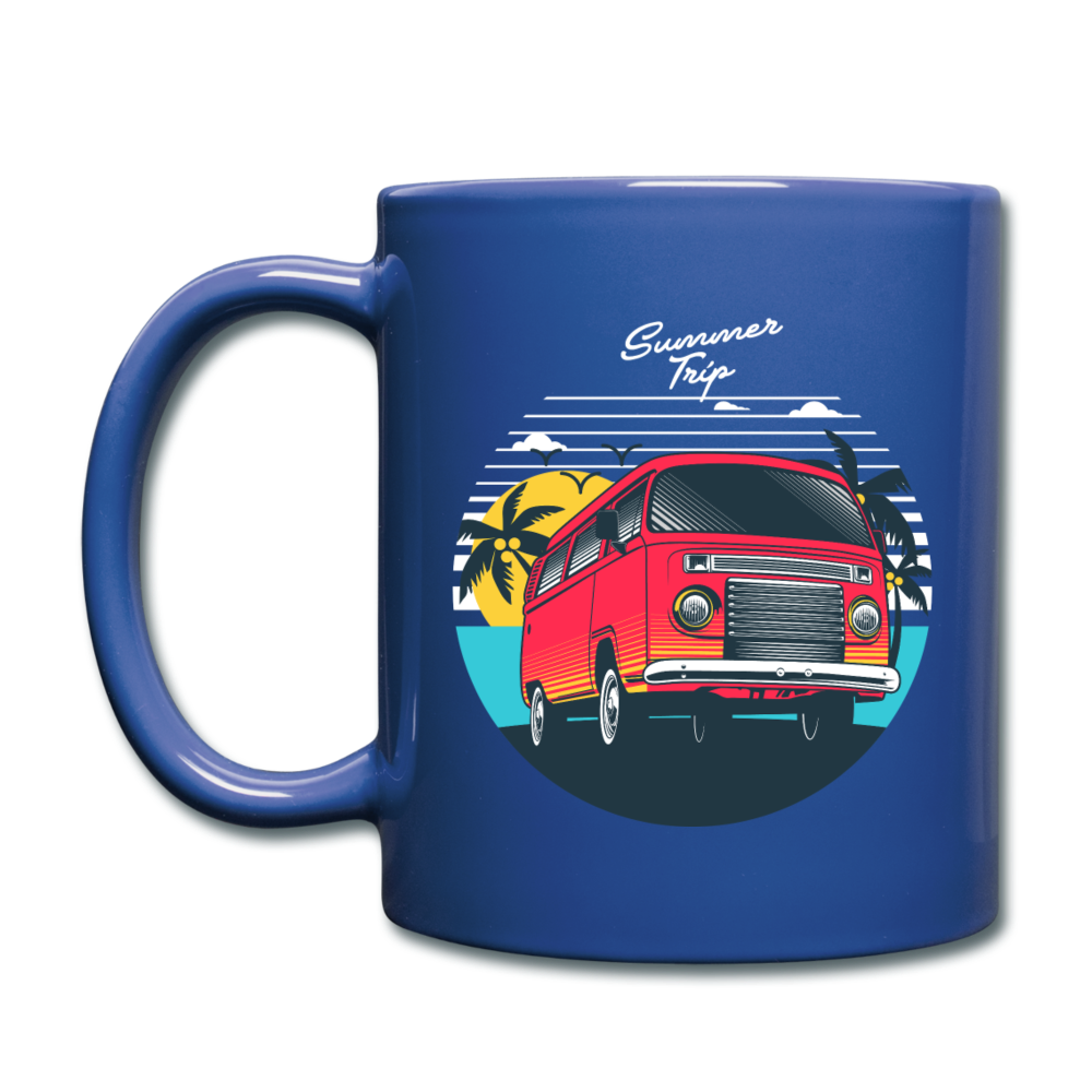 Summer Trip - Van - Full Color Mug - royal blue