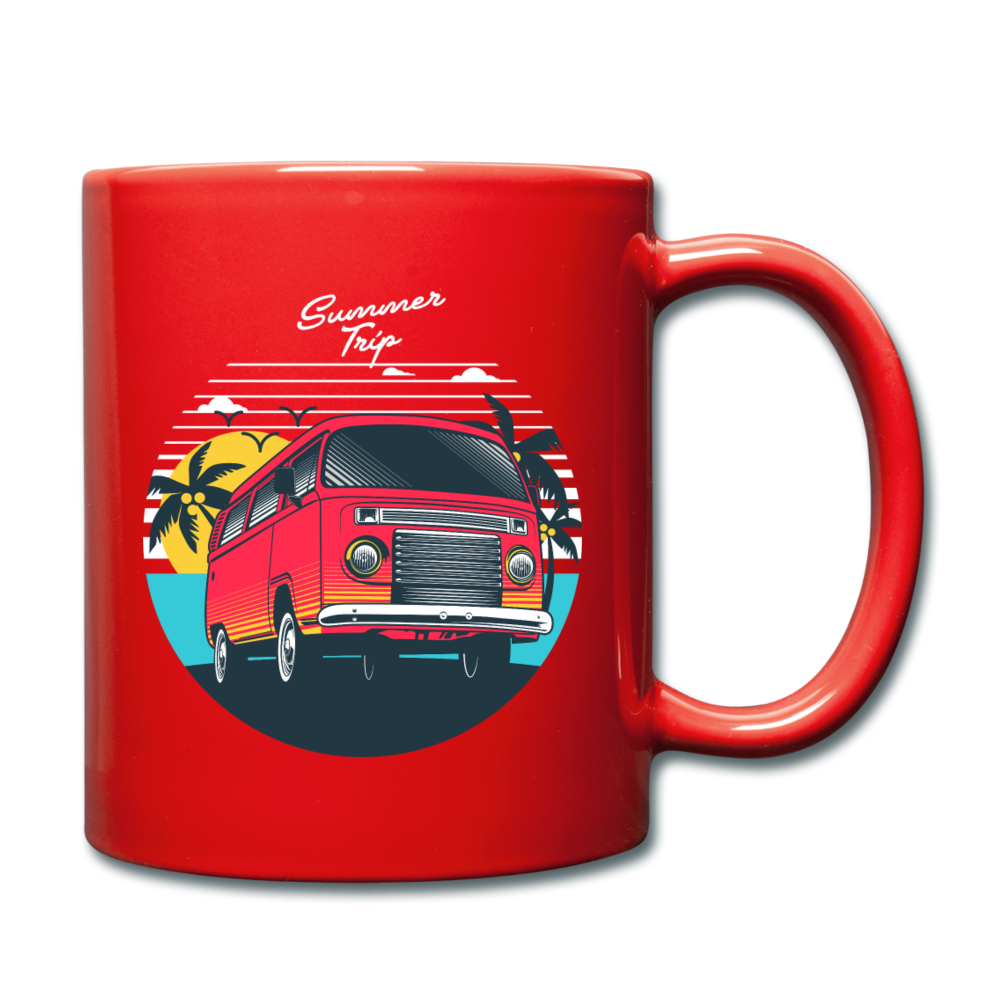 Summer Trip - Van - Full Color Mug - red