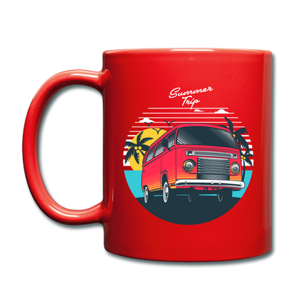 Summer Trip - Van - Full Color Mug - red