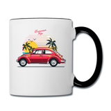 Summer Trip - VW - Contrast Coffee Mug - white/black