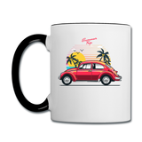 Summer Trip - VW - Contrast Coffee Mug - white/black