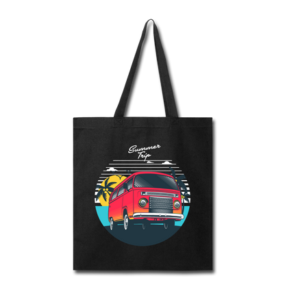 Summer Trip - Van - Tote Bag - black