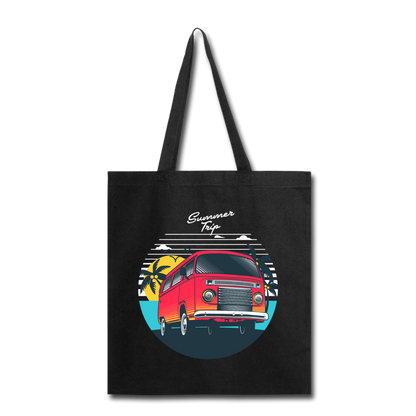 Summer Trip - Van - Tote Bag - black