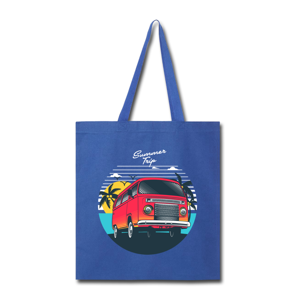 Summer Trip - Van - Tote Bag - royal blue