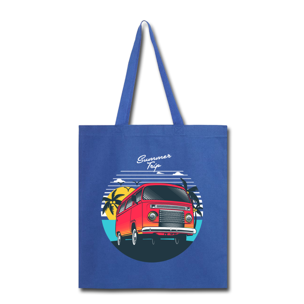 Summer Trip - Van - Tote Bag - royal blue