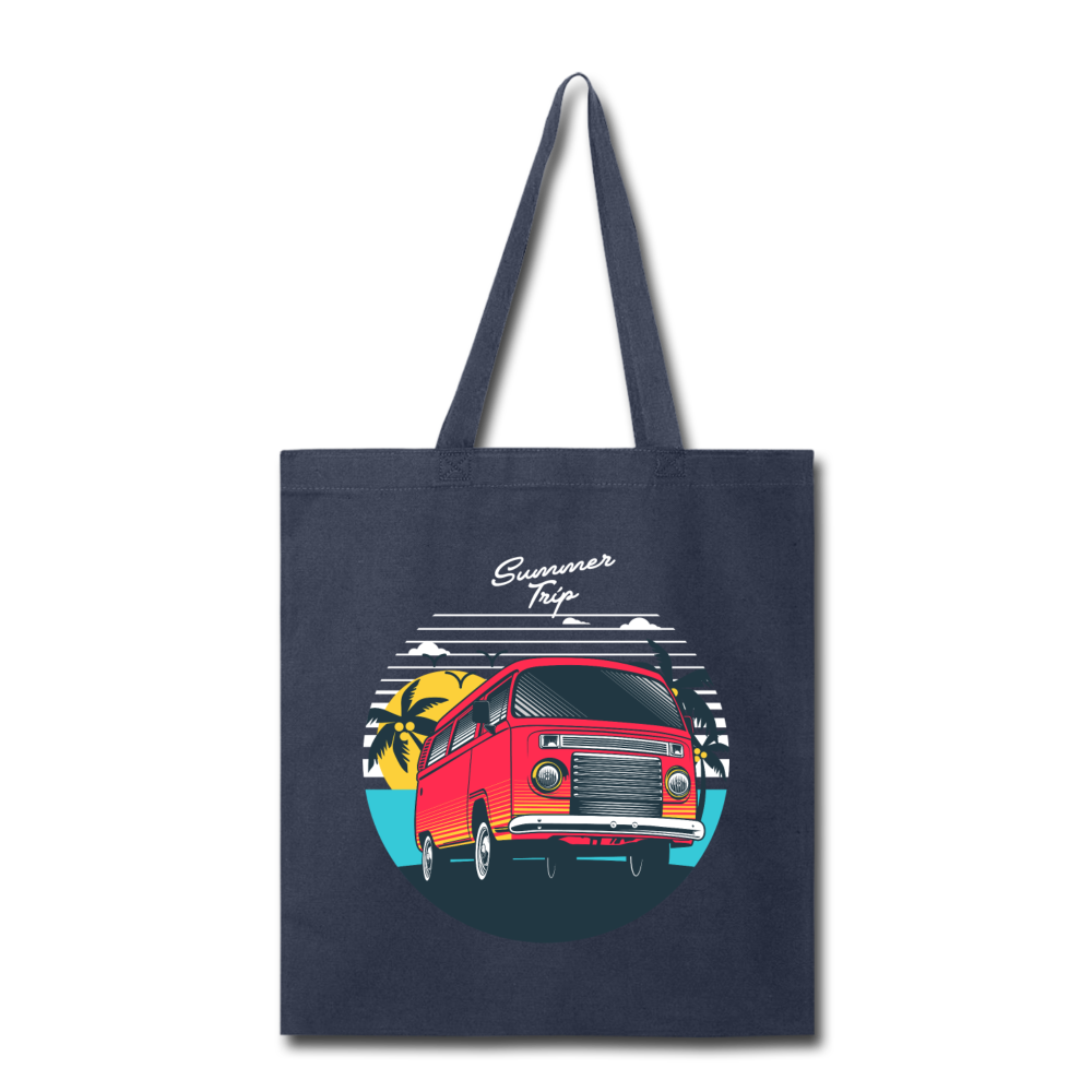 Summer Trip - Van - Tote Bag - navy