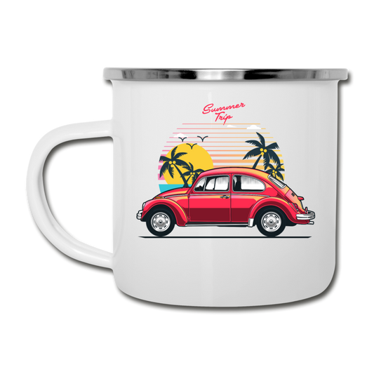 Summer Trip - VW - Camper Mug - white