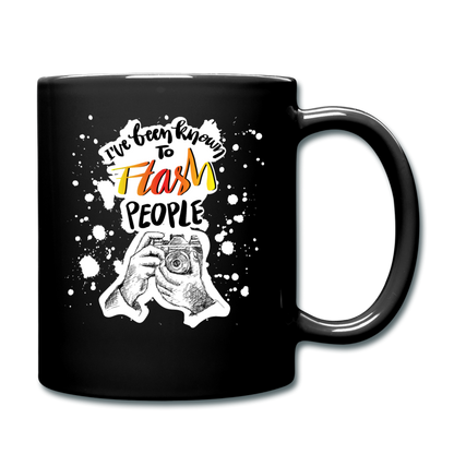 I've Been Known To Flash People - Full Color Mug - black