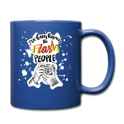 I've Been Known To Flash People - Full Color Mug - royal blue