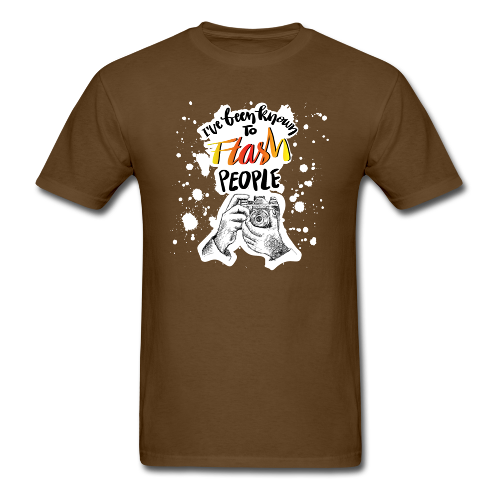 I've Been Known To Flash People - Unisex Classic T-Shirt - brown