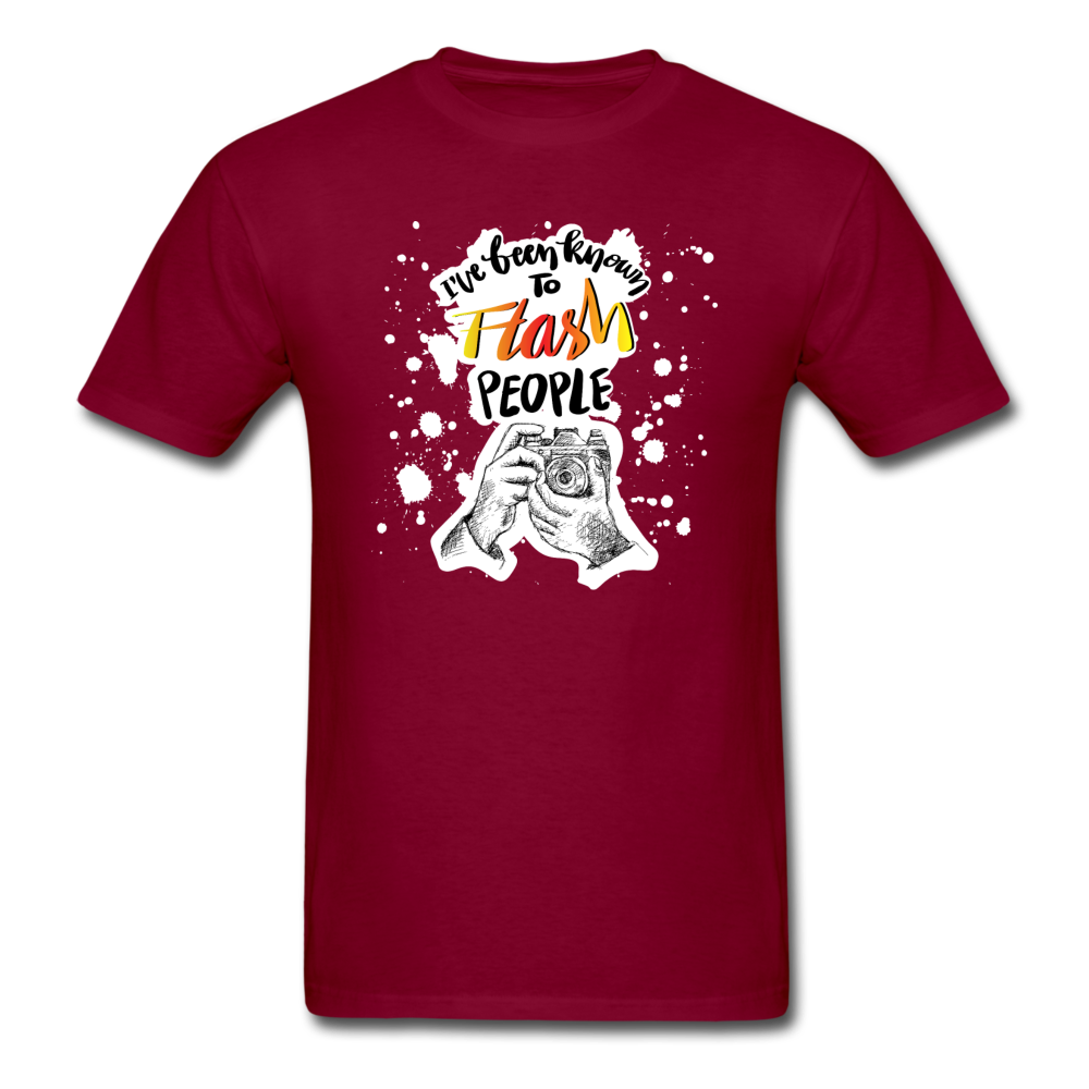 I've Been Known To Flash People - Unisex Classic T-Shirt - burgundy