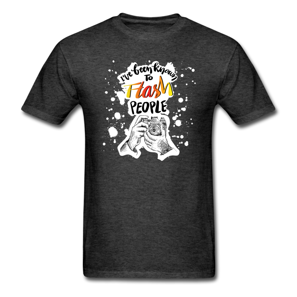 I've Been Known To Flash People - Unisex Classic T-Shirt - heather black