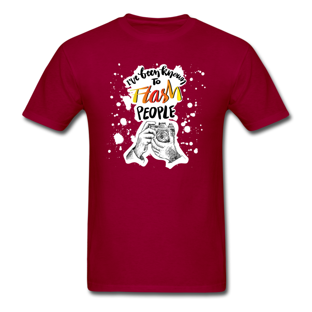 I've Been Known To Flash People - Unisex Classic T-Shirt - dark red