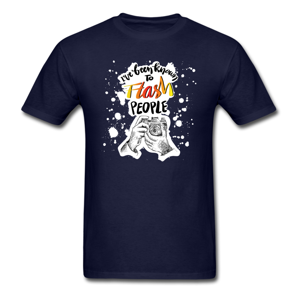 I've Been Known To Flash People - Unisex Classic T-Shirt - navy