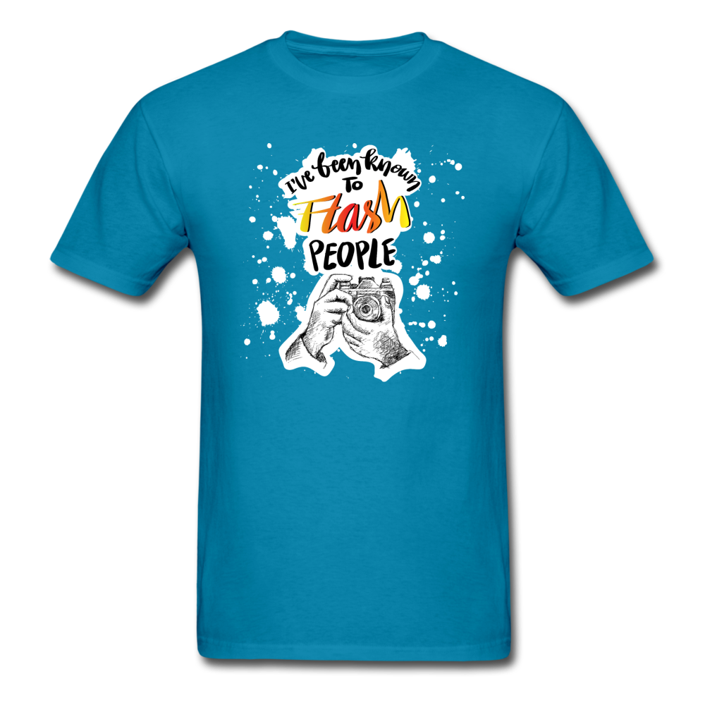 I've Been Known To Flash People - Unisex Classic T-Shirt - turquoise