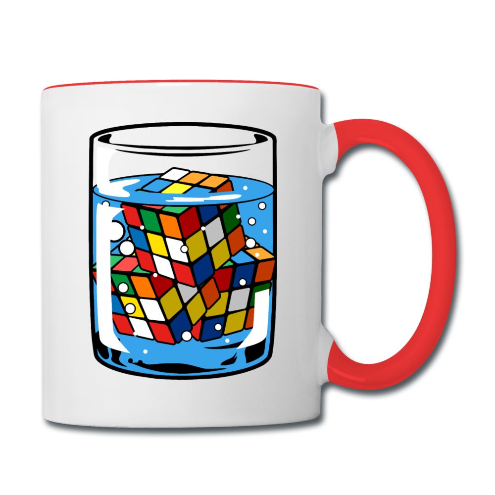 Rubik - Contrast Coffee Mug - white/red