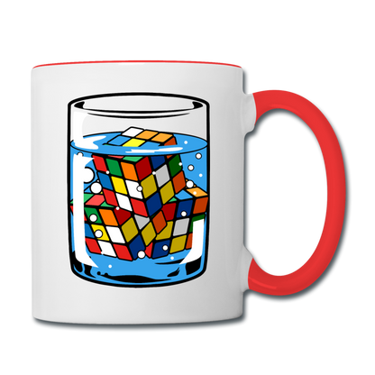 Rubik - Contrast Coffee Mug - white/red