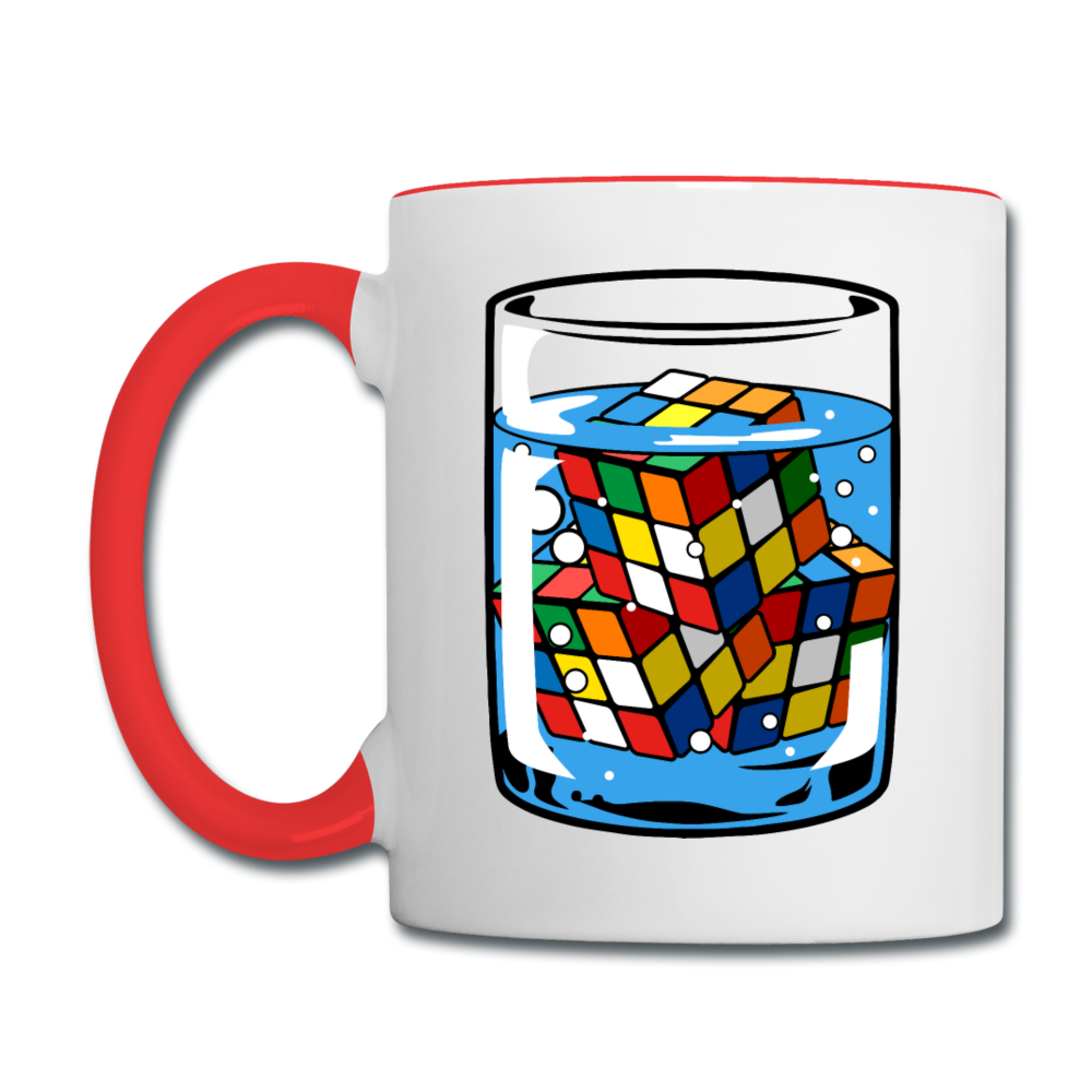 Rubik - Contrast Coffee Mug - white/red