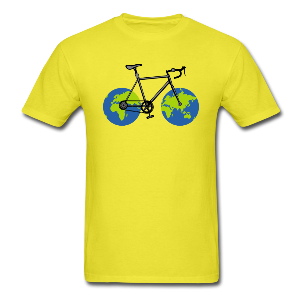 Bike - Earth - Unisex Classic T-Shirt - yellow