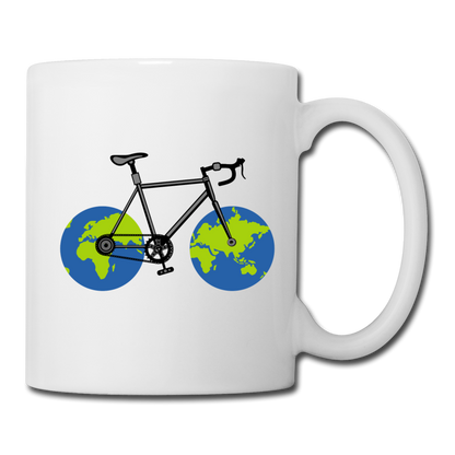 Bike - Earth - Coffee/Tea Mug - white