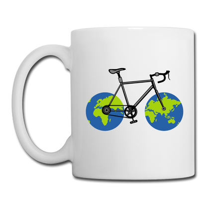 Bike - Earth - Coffee/Tea Mug - white