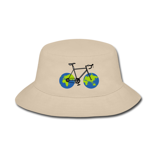 Bike - Earth - Bucket Hat - cream