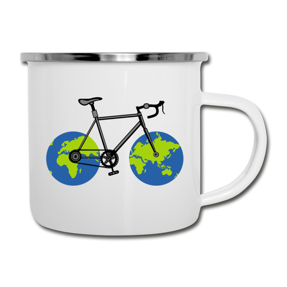 Bike - Earth - Camper Mug - white