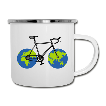 Bike - Earth - Camper Mug - white