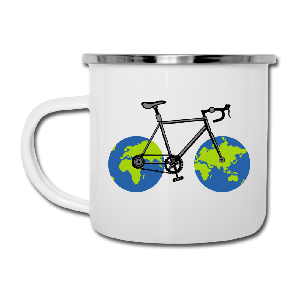 Bike - Earth - Camper Mug - white