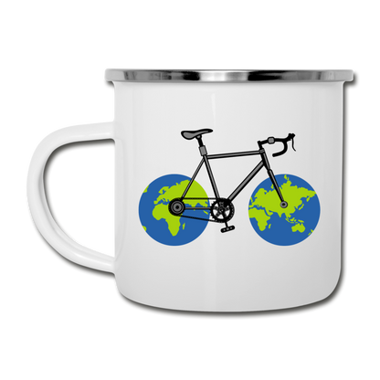 Bike - Earth - Camper Mug - white